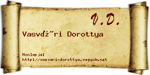 Vasvári Dorottya névjegykártya