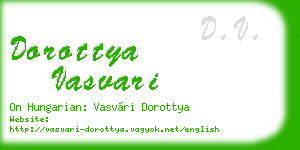 dorottya vasvari business card